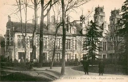 AK / Ansichtskarte Orleans_Loiret Hotel de Ville Facade sur les Jardins Orleans_Loiret