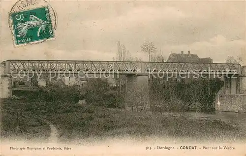 AK / Ansichtskarte Condat_Cantal Pont sur la Vezere Condat Cantal