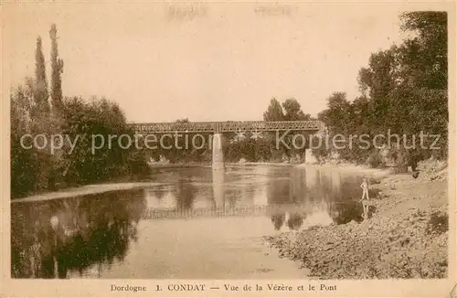 AK / Ansichtskarte Condat_Cantal Vue de la Vezere et le Pont Condat Cantal