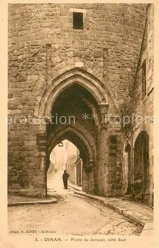 AK / Ansichtskarte Dinan Porte du Jersual cote Sud Dinan