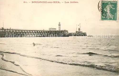 AK / Ansichtskarte Boulogne sur Mer Les Jetees Boulogne sur Mer