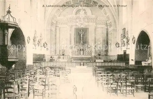 AK / Ansichtskarte Labastide d_Armagnac Eglise Le Choeur Labastide d_Armagnac