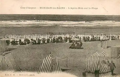 AK / Ansichtskarte Mimizan_les_Bains Apres Midi sur la Plage 