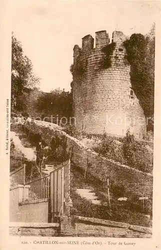 AK / Ansichtskarte Chatillon sur Seine Tour de Gissey Chatillon sur Seine