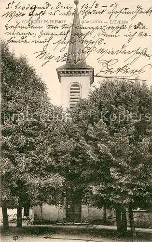 AK / Ansichtskarte Courcelles Fremoy Eglise Kirche Courcelles Fremoy