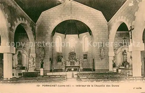 AK / Ansichtskarte Pornichet Interieur de la Chapelle des Dunes Pornichet