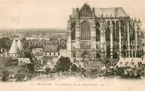 AK / Ansichtskarte Beauvais_Oise La cathedrale vue de Saint Etienne 