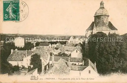 AK / Ansichtskarte Provins Vue generale prise de la Tour de Cesar Provins