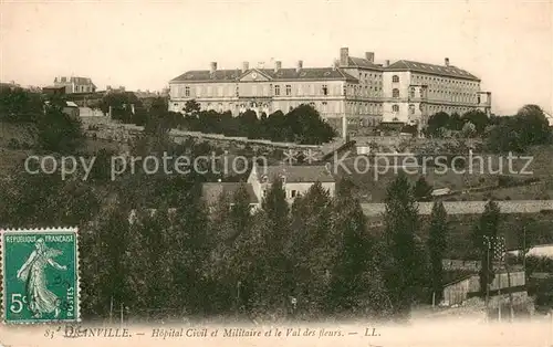 AK / Ansichtskarte Granville_Manche Hopital Civil et Militaire et Val des fleurs Granville_Manche
