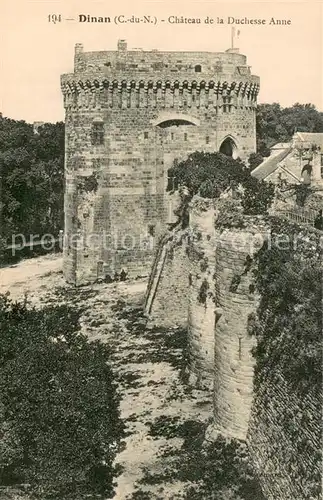 AK / Ansichtskarte Dinan Chateau de la Duchesse Anne Schloss Dinan