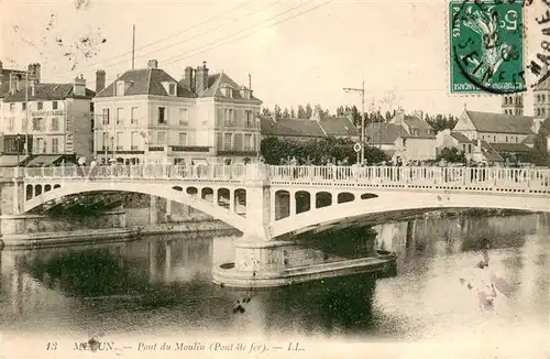 AK / Ansichtskarte Melun_Seine_et_Marne Pont du Moulin pont de fer Melun_Seine_et_Marne