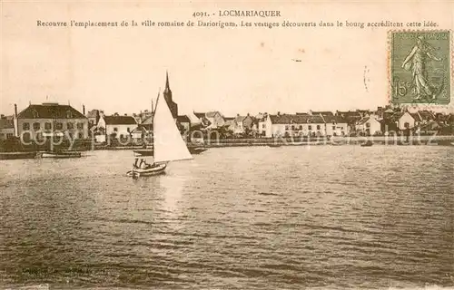 AK / Ansichtskarte Locmariaquer Vue du Golfe de Morbihan Locmariaquer