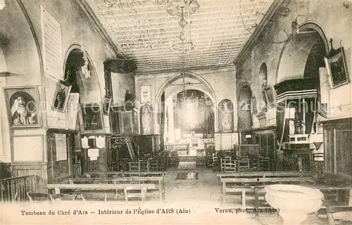 AK / Ansichtskarte Ars_Ain Tombeau du Cure d Ars Interieur de l eglise Ars_Ain