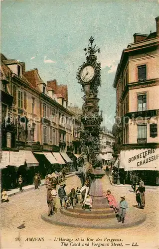 AK / Ansichtskarte Amiens Horloge Rue des Vergeaux Amiens