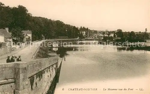 AK / Ansichtskarte Chateau Gontier La Mayenne vue du pont Chateau Gontier
