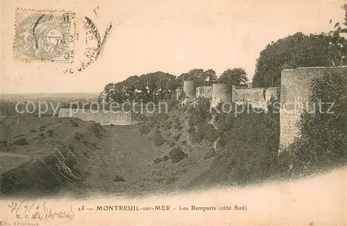 AK / Ansichtskarte Montreuil_sur_Mer Les remparts cote sud Montreuil_sur_Mer