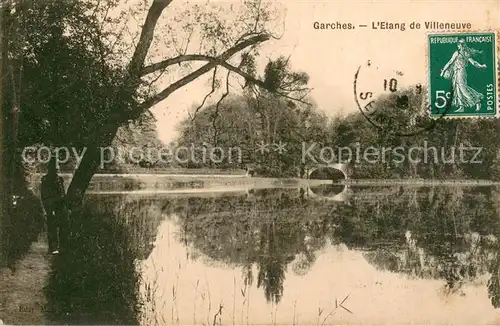 AK / Ansichtskarte Garches Etang de Villeneuve Garches