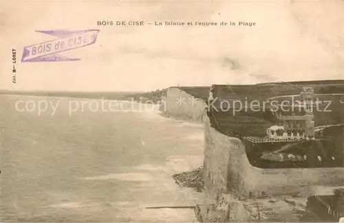 AK / Ansichtskarte Bois_de_Cise La falaise a l entree de la plage Bois_de_Cise