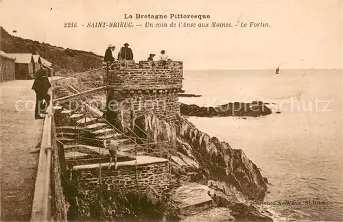 AK / Ansichtskarte Saint Brieuc_Cotes d_Armor Un coin de l Anse aux Moines Le Fortin Saint Brieuc_Cotes d