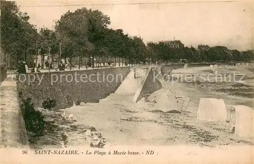 AK / Ansichtskarte Saint Nazaire_Loire Atlantique La plage a maree basse Saint Nazaire
