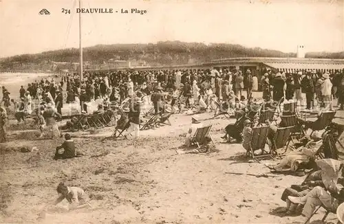 AK / Ansichtskarte Deauville sur Mer La plage Deauville sur Mer