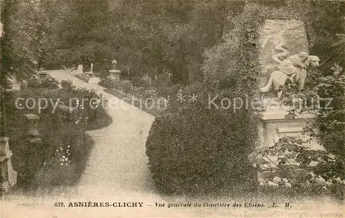 AK / Ansichtskarte Clichy Asnieres Vue generale du cimetiere des chiens Clichy Asnieres