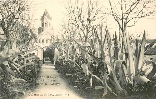 AK / Ansichtskarte Cannes_Alpes Maritimes Ile Saint Honorat Entree de l Abbaye Cannes Alpes Maritimes