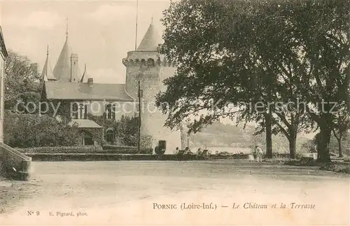 AK / Ansichtskarte Pornic Chateau et la terrasse Schloss Pornic