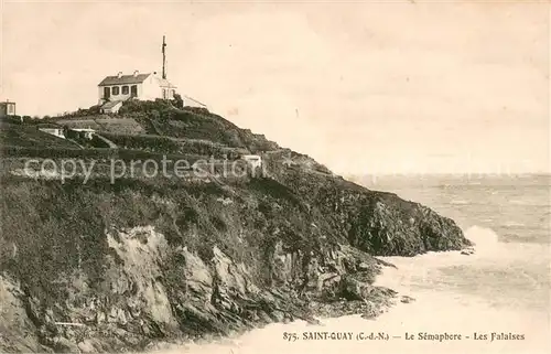 AK / Ansichtskarte Saint Quay Portrieux Semaphore et les falaises Saint Quay Portrieux