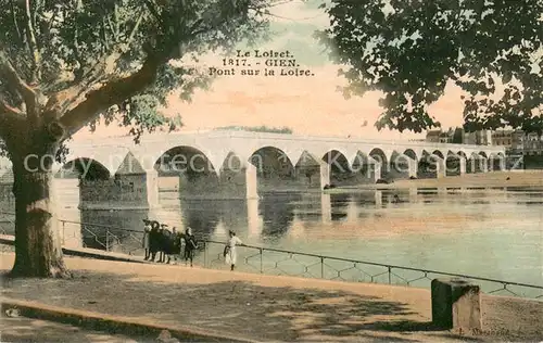 AK / Ansichtskarte Gien Pont sur la Loire Gien