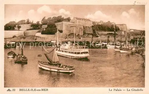 AK / Ansichtskarte Belle Ile en Mer Palais Citadelle Port Belle Ile en Mer