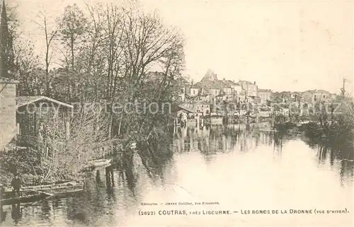 AK / Ansichtskarte Coutras Les bords de la Dronne Coutras