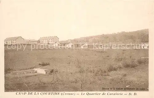 AK / Ansichtskarte Camp_de_la_Courtine Quartier de Cavalerie Camp_de_la_Courtine