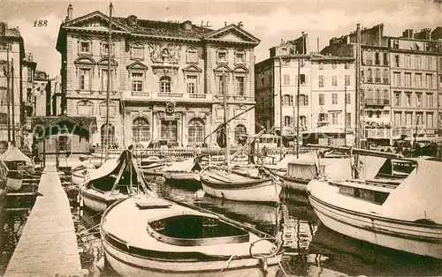AK / Ansichtskarte Marseille_Bouches du Rhone Port Hotel de Ville Marseille