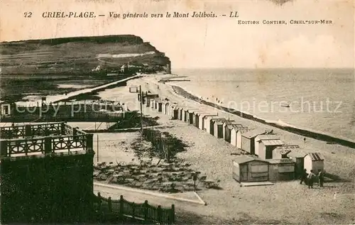 AK / Ansichtskarte Criel_Plage Vue generale vers le Mont Jolibois Plage Criel_Plage