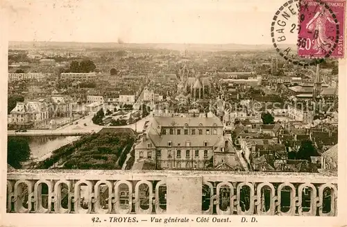 AK / Ansichtskarte Troyes_Aube Vue generale sur la ville Troyes Aube