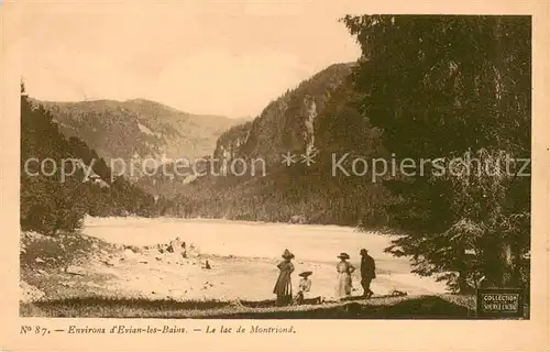 AK / Ansichtskarte Evian les Bains_Haute_Savoie Le lac de Montriond Evian les Bains_Haute