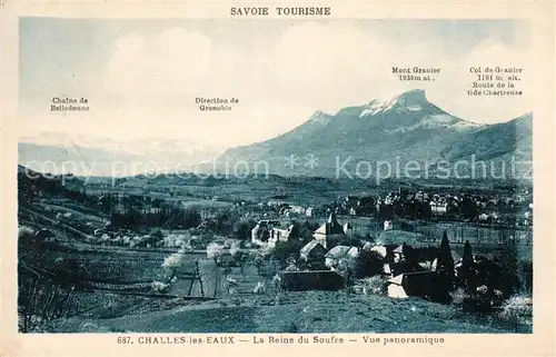 AK / Ansichtskarte Challes les Eaux La Reine du Soufre Vue panoramique Challes les Eaux
