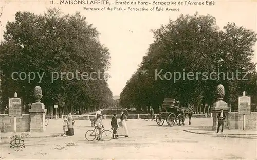 AK / Ansichtskarte Maisons Laffitte Entree du Parc Perspective de lAvenue Egle Maisons Laffitte