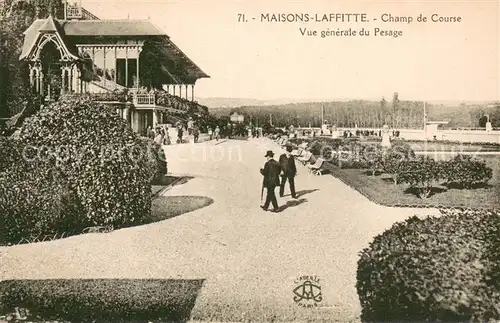 AK / Ansichtskarte Maisons Laffitte Champ de Course Vue generale du Pesage Maisons Laffitte