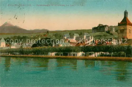 AK / Ansichtskarte Evian les Bains_Haute_Savoie Panorama Vue prise du Lac Evian les Bains_Haute