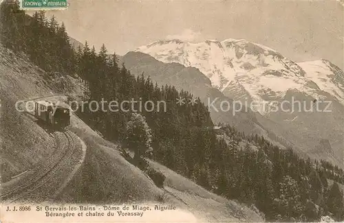 AK / Ansichtskarte Saint Gervais les Bains Dome de Miage Aiguille Berangere et chaine du Vorassay Saint Gervais les Bains