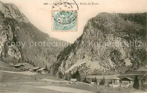 AK / Ansichtskarte Le_Petit Bornand les Glieres Vallee du Borne Entree des Etroites Le