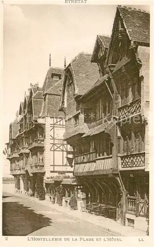 AK / Ansichtskarte Etretat Hostellerie de la Plage et l Hotel Etretat