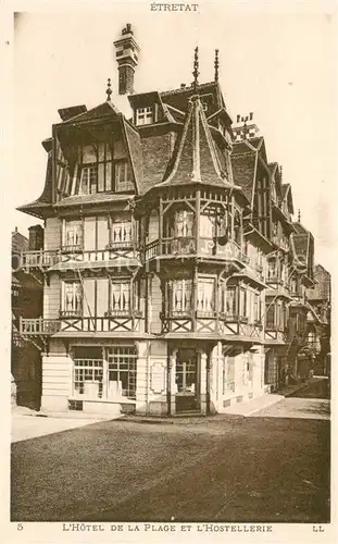 AK / Ansichtskarte Etretat Hotel de la Plage et l Hostellerie Etretat