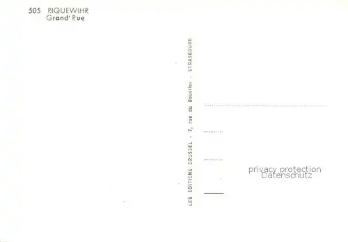 AK / Ansichtskarte Riquewihr_Haut_Rhin Grand Rue Riquewihr_Haut_Rhin