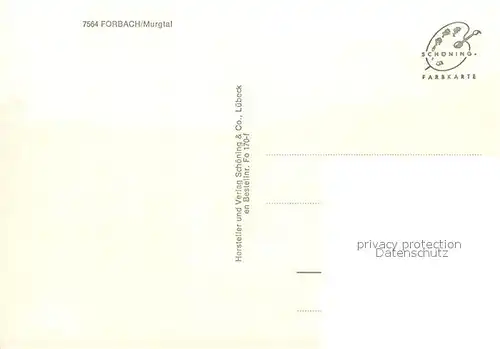 AK / Ansichtskarte Forbach_Baden Panorama Forbach_Baden