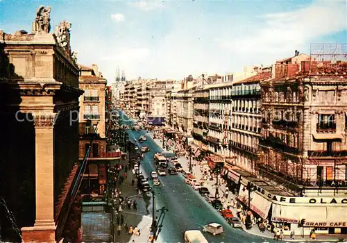 AK / Ansichtskarte Marseille_Bouches du Rhone La Canebiere Marseille