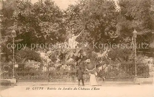 AK / Ansichtskarte Cette_Sete Entree du Jardin du Chateau d Eau 