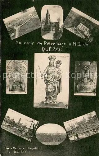 AK / Ansichtskarte Quezac_Cantal Pelerinage a Notre Dame de Quezac Quezac Cantal